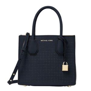 Michael Kors Mercer Perforated Crossbody Bag